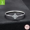 Lucky Clover Mozzarella Diamond Ring Wedding Ring, Exquisite Versatile S925 Sterling Silver Ring Jewelry