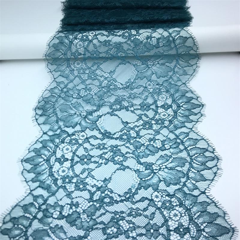 ( 4 Colors ) 3m x 22cm French Chantilly Lace, Non-stretch Eyelash Lace Trim for Bra, Underwear, Lingerie, Dress, Garment, Sewing & Crafting