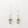 Améthyste Verte Pierre Précieuse Argent Massif 925 Bijoux Fait Main Boucles d'Oreilles de Créateur 2,3" EE-166-12