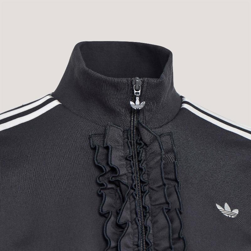 adidas Giacca Sportiva Elegante a Manica Lunga con Volant in Maglia Originals Donna KU9387