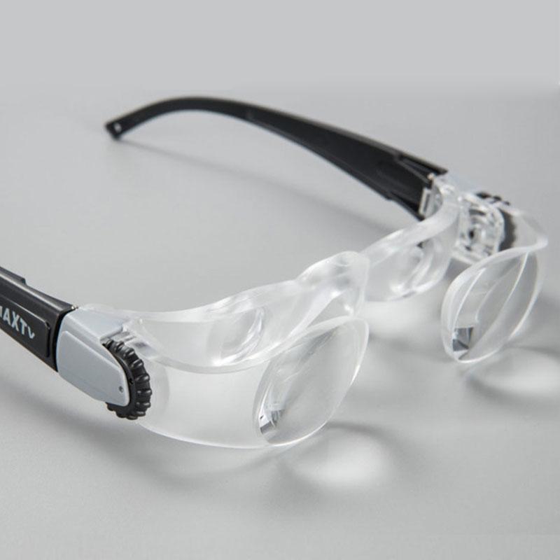 2.1x Head Magnifier Glasses Hands-free Magnifying Eyewear With Carrying Case Low Vision Aid For Reading, Repair And Daily Use