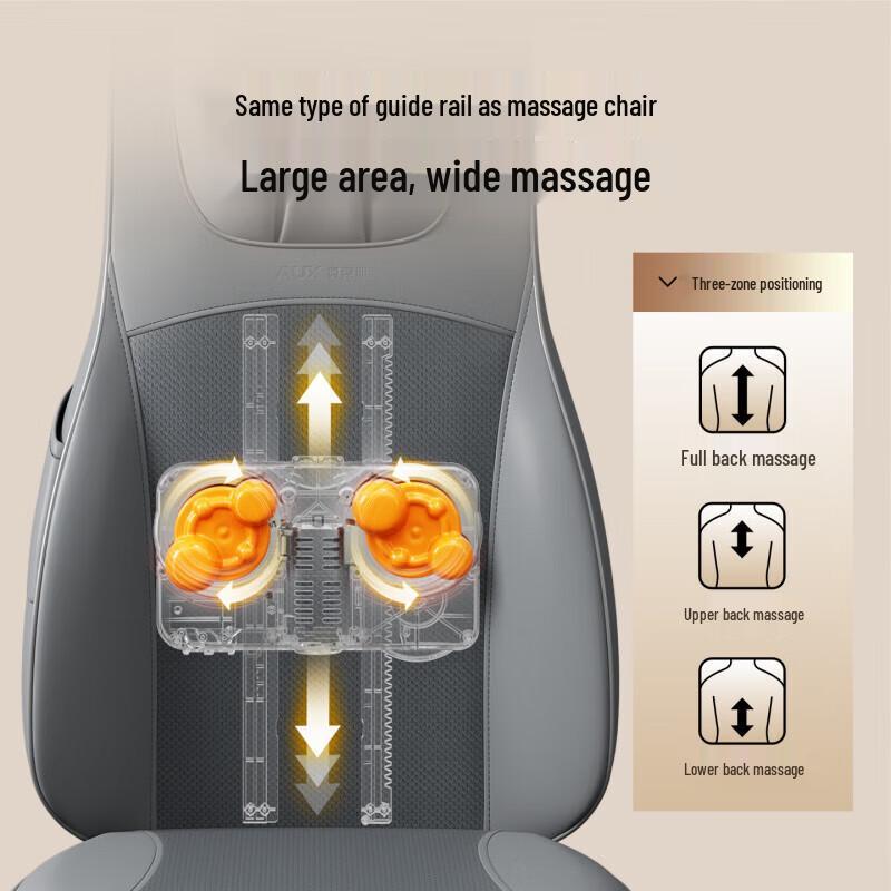 Aux Multi-functional Full Body Electric Kneading Massage Cushion CN Plug (adapter Included)