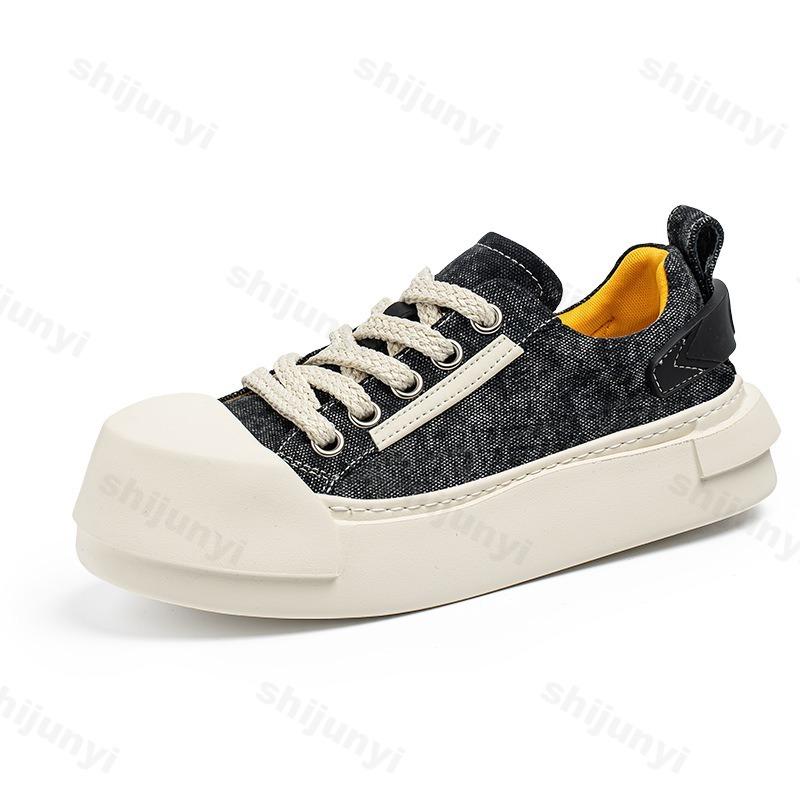 Mode 2025 Frühling Neue Mode Denim Design Herren Freizeitsportschuhe Dicke Sohle Atmungsaktiv Vielseitige Schuhe Low Top Chunky Sneaker
