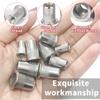 46pcs SAE  Nuts UNC Nutserts Rivnut Assortment Kit, 304 Stainless Steel Flat  Insert Nut Assort #8-32#10-24 1/4"-20 3/8