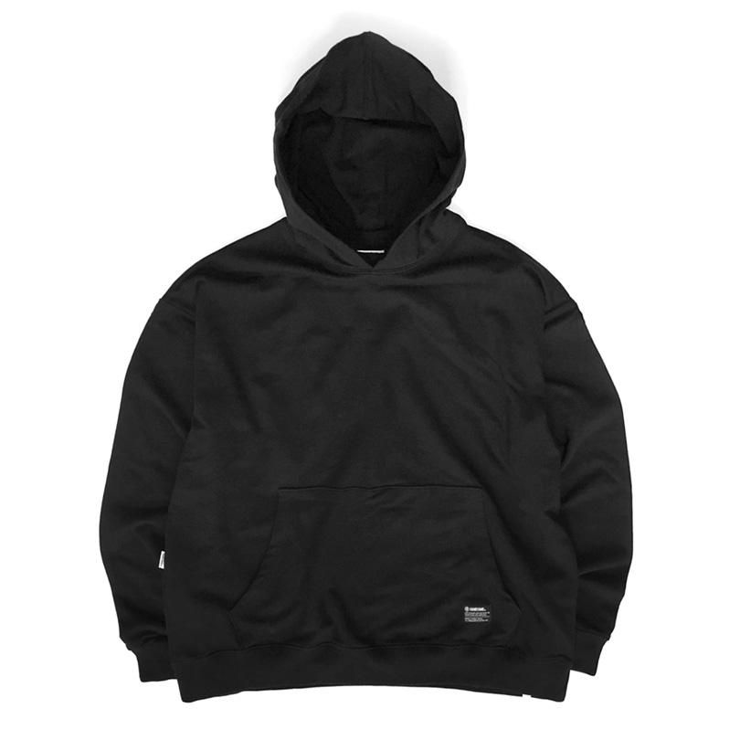 Hanryang Collective [Hanryang] Hanryang Hoodie Over Fit Black Terry Overfit Plain Hoodie Black/M