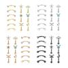 1/11Pcs 16G Eyebrow Rings for Women, Curved Barbell Belly Lip Rings Cartilage Daith Earring Tragus Helix Rook Piercing Jewelry