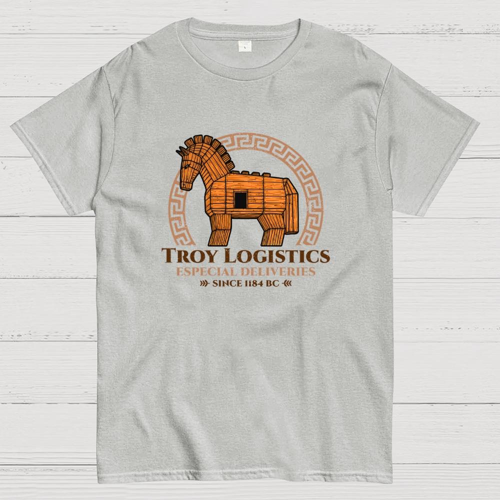 Troy Logistics Cotton Summer Casual Cool Loose T-Shirt