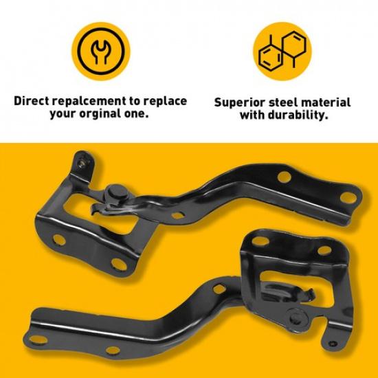 Front Hood Hinge Pair For 2010-2015 Toyota Prius TO1236167 TO1236168 EXV