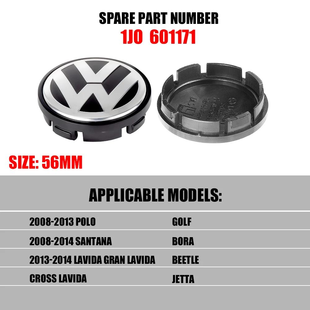 4Pcs Car Styling 56/65/66mm Wheel Center Hub Caps Cover for Volkswagen VW GTI Bora Cross Lavida Polo Golf Beetle Tiguan Scirocco zk1
