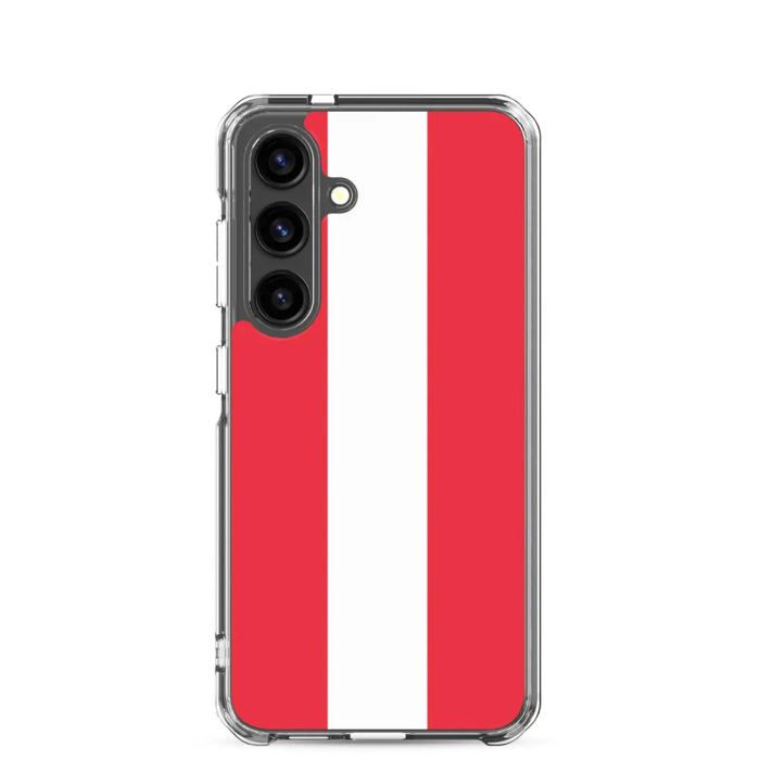 Coque Téléphone - Samsung - Galaxy S24 - Drapeau de l'Autriche - Souple - Flerfarget