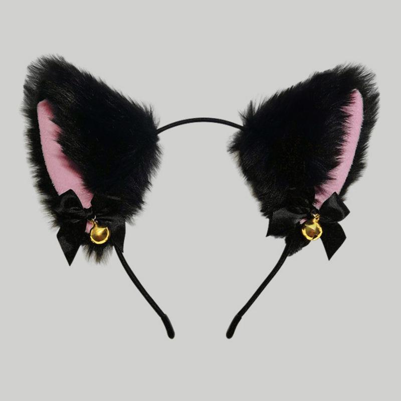 Cat Ears & Choker Set: Sexy Fox Headband & Rabbit Hair Clip for Women – Perfect for Christmas Lingerie