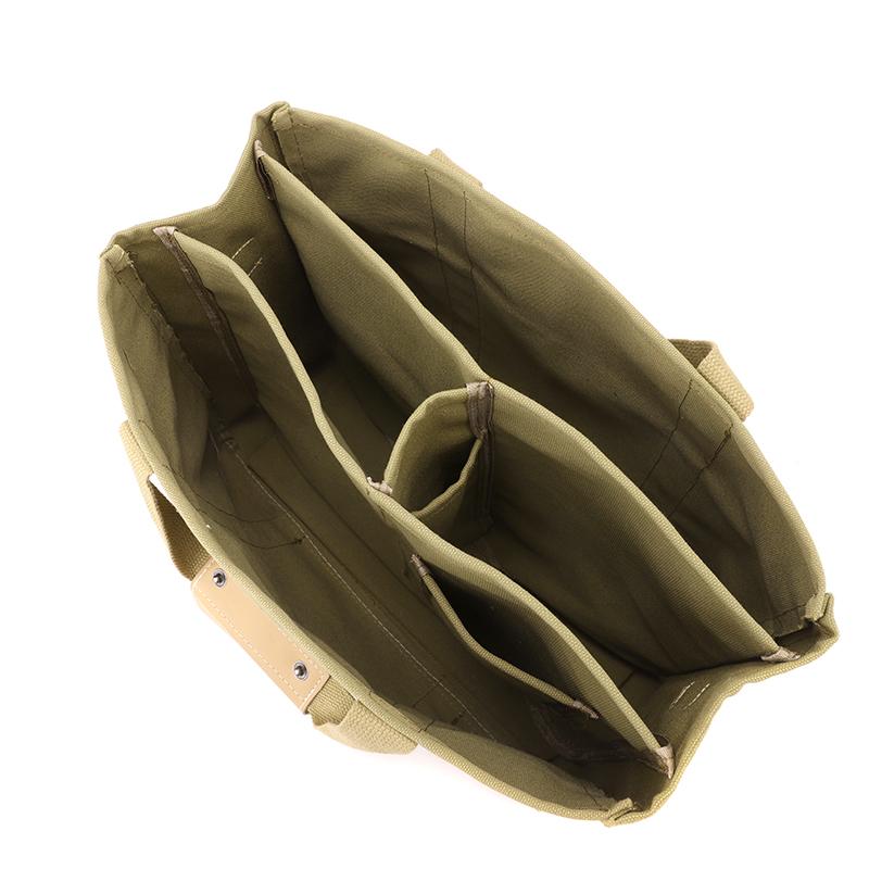 Enkel Canvas Tote Bag Dame Ensfarget Skulderveske Crossbody-veske Studentklasser Bokveske Underarmsveske