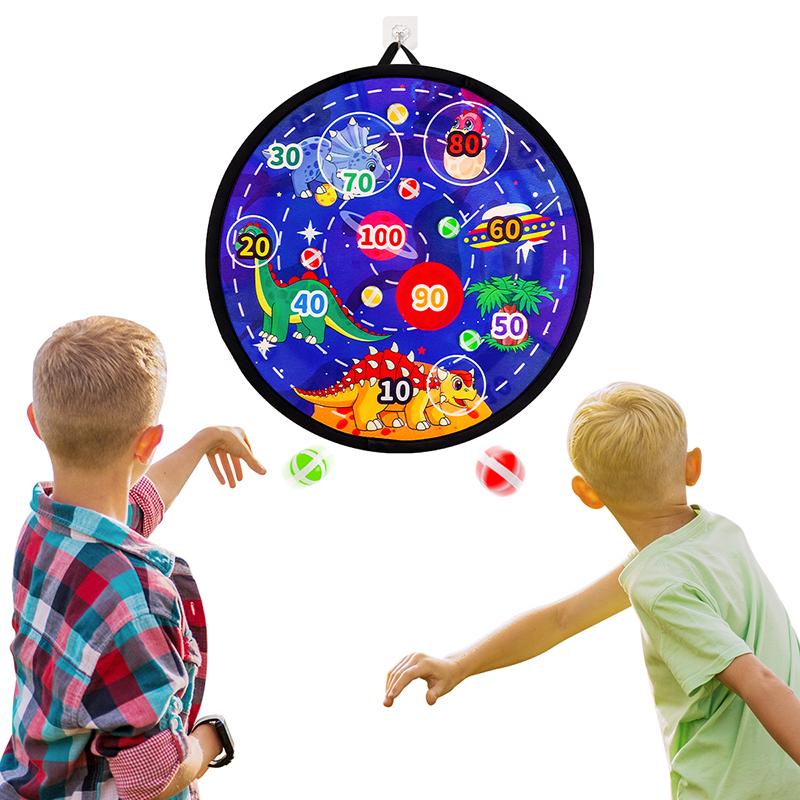 Large Hard Plate Kids Sticky Ball Toy StickyBall lndoor Dart Target Plate OutdoorParent-Child Suction Cup Ball
