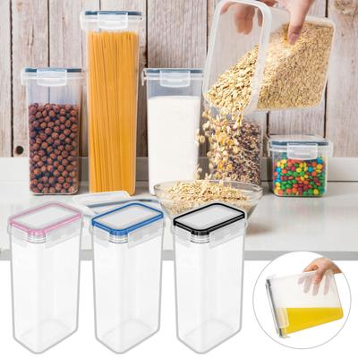 Split Kitchen Bean - Trockenfutter Getreidelagertank Übereinanderliegender versiegelter Tank Getreidelagerbox Transparente Obstbox