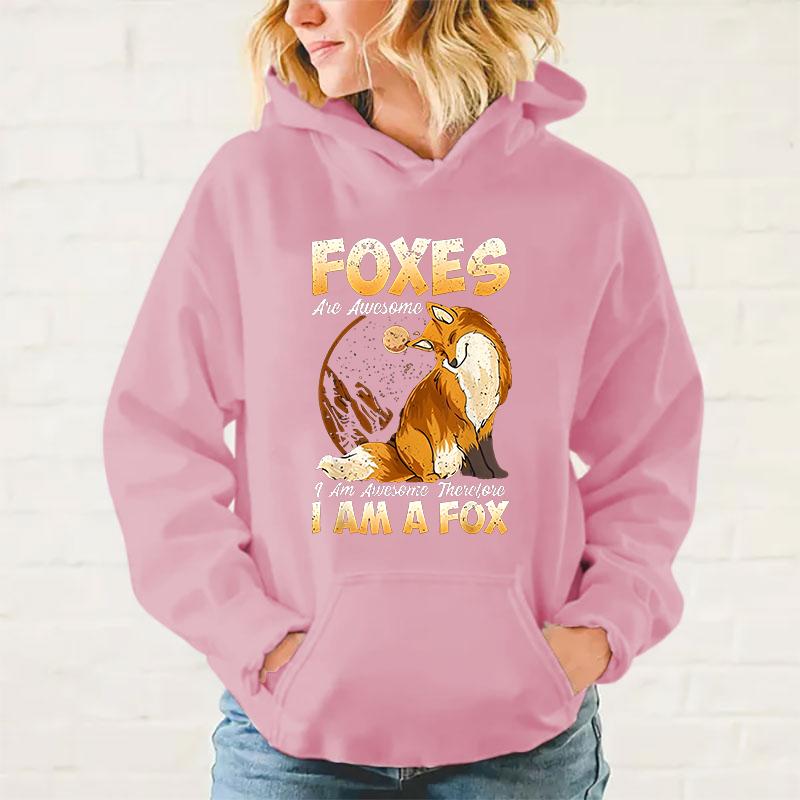 New Fashion Fox Printed Hoodie Women Men Autumn Winter Warm Sweatshirt Hip Hop Harajuku Streetwear Long Sleeve Pullover