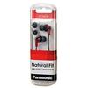 Panasonic Stereo In-Ear Headphones Closed Type Red RP-HJE150-R