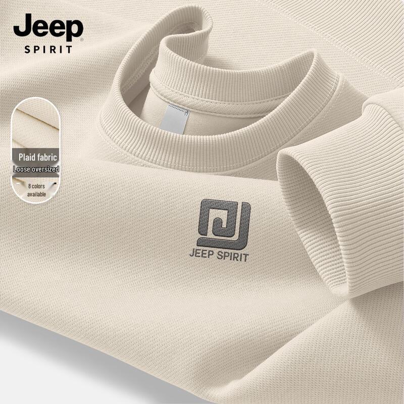 JEEP SPIRIT Men's Loose Fit Pullover Sweatshirt