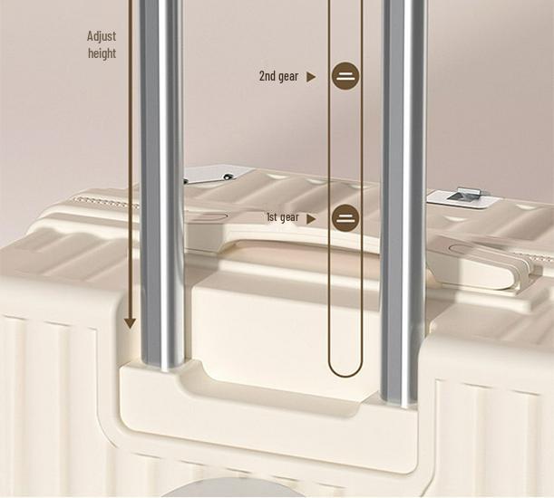 2025 Women's Trolley Suitcase: Durable 20" & 24" Mother-Child Travel Case with Combination Lock