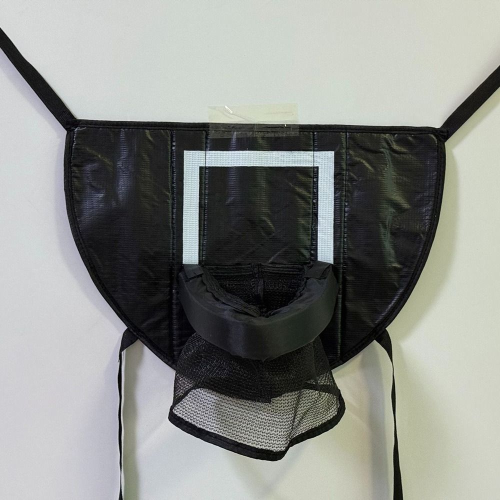 Safety Trampoline Basketball Hoop Kit Foldable Basketball Toss Game  All Ages