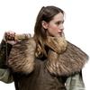 Vikinges Faux Furs Shawl Barbarian Collar,Medieval Knight Mantle Shoulder Wrap Warriour Cape Shawl Renaissances Costume