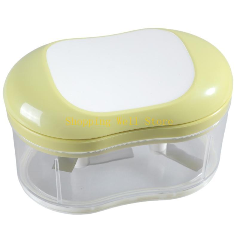 

KX4B Hand Push Chopper for Garlics and Vegetable Cutting Kitchen Accessories зелений