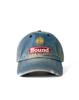HUMAN N CAT Pound 3 Distressed Washed Denim Ball Cap [Blue]