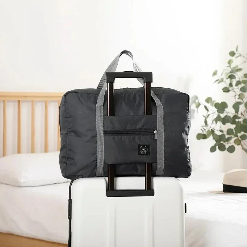 Foldable Travel Bag for Women and Men Lightweight Large Capacity Sports Weekend Trip for Airlines Suitcases and Travel Bags