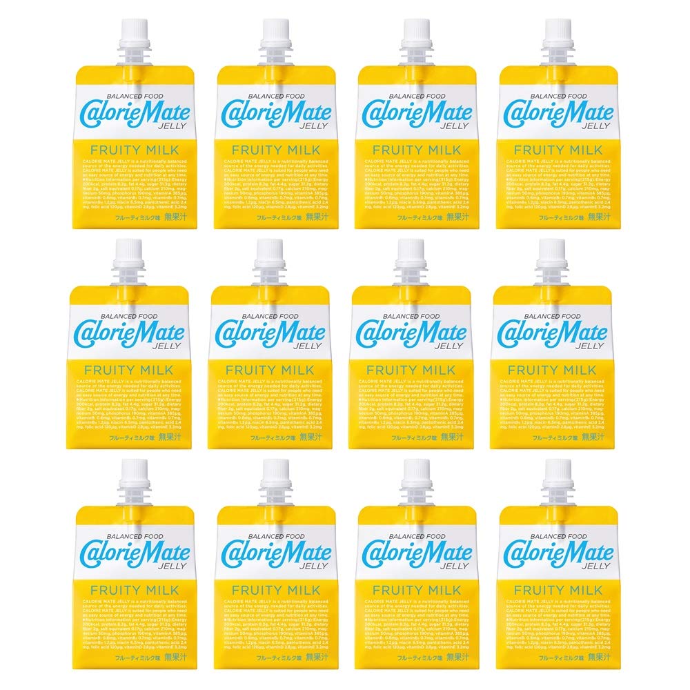 

Otsuka Pharmaceutical Calorie Mate Фруктовый Молочный 215 г x 12 пакетиков Желе, Вкус,