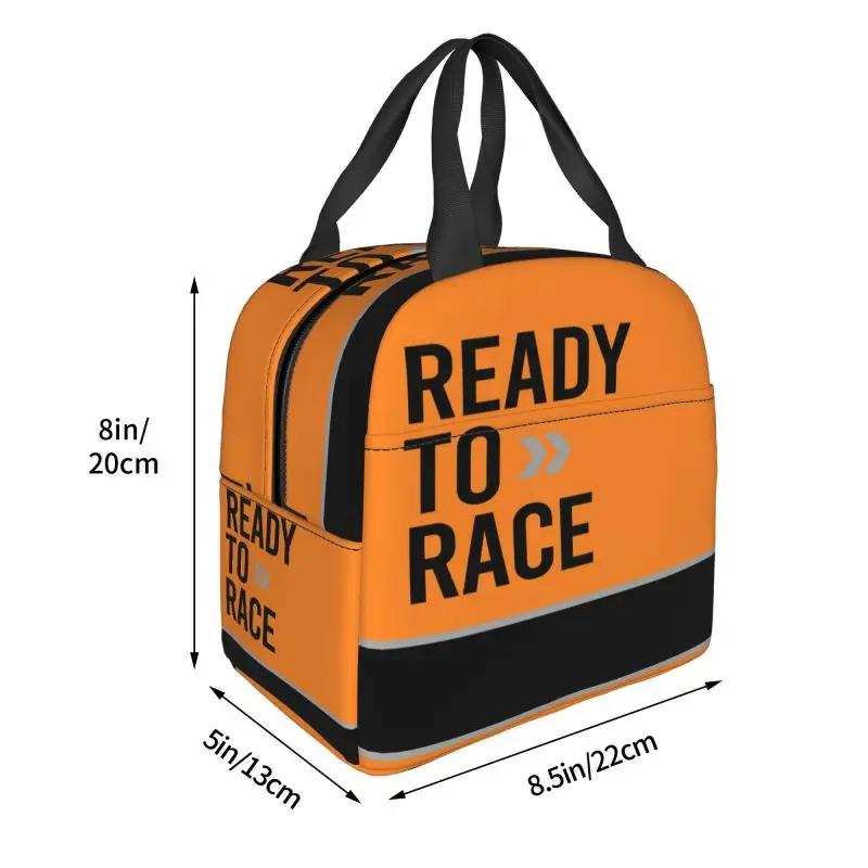 Ready To Race Thermoisolierte Lunchtasche Enduro Cross Motocross Bitumen Bike Life Tragbare Lunch-Tragetasche Reiseaufbewahrung Lebensmittelbox