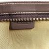 Bvlgari Logo Bag Pouch Cluch Bag  Canvas/Leather gray/Brown