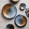 ZISIZ Japanese Retro Scalloped Ceramic Plate