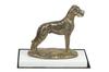 Great Dane II - hundefigur, figur på hvit base, trofé for Art-Dog hundeutstilling