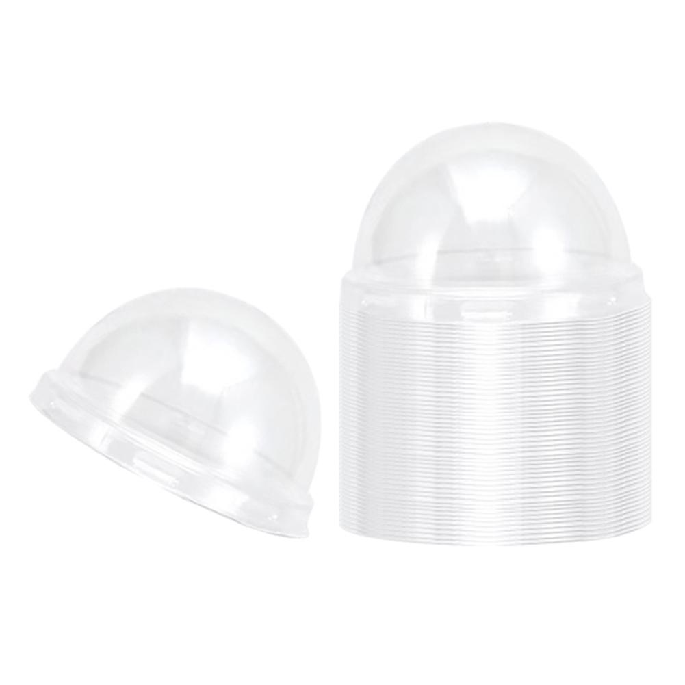 

50 Pcs Clear Lids No Hole Muffin Cupcake Cup Lids Disposable Cupcake Transparent Lid Cover for Cupcake Muffin