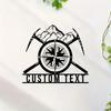 Metal Wall Art Rock Climber Personalized Name Sign Home Decor Man Cave Gift