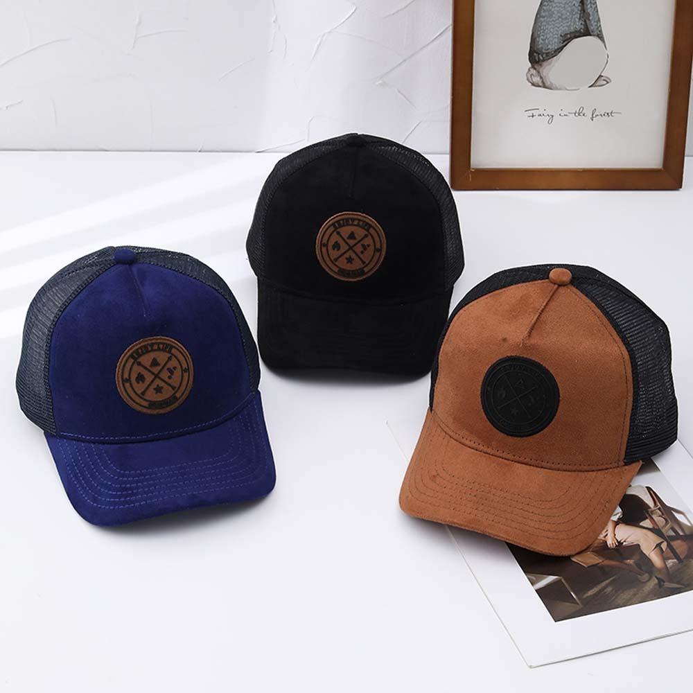 Adjustable Men Baseball Hat Breathable Women Sunshade Hat Lightweight Mesh Peaked Cap  Versatile