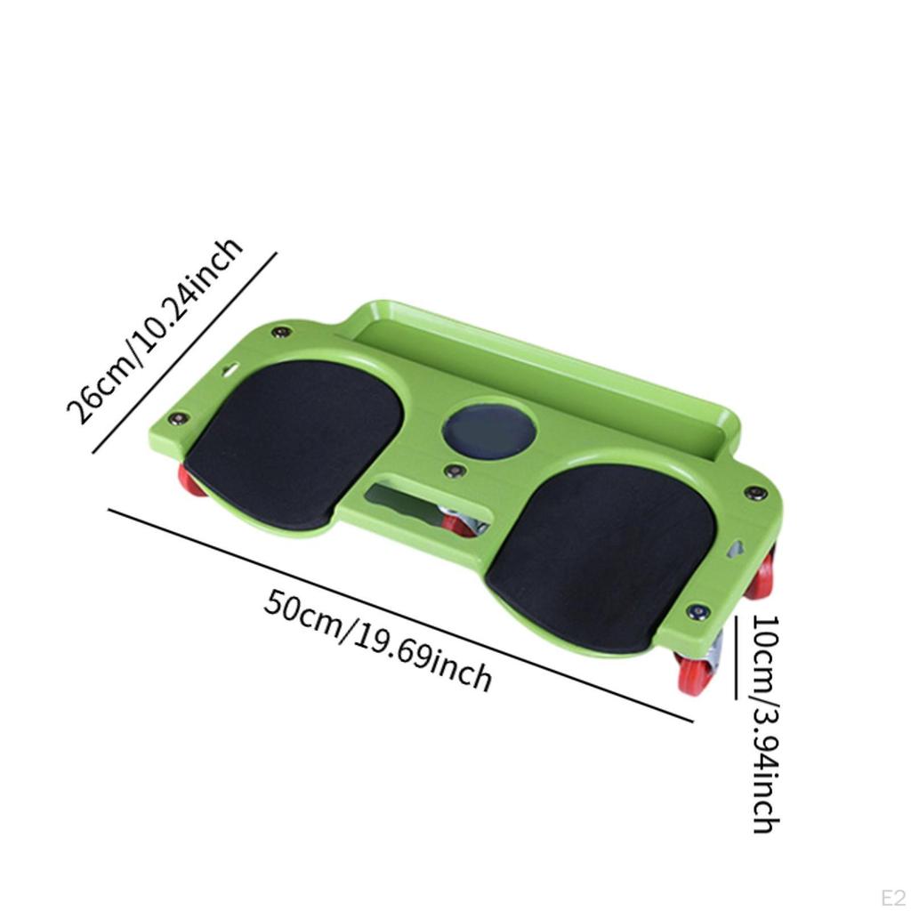 Heavy Duty Rolling Knee Creeper with Tool Holder and 5 Swivel Castors for Vehicle Maintenance