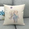Simple painted African animals Digital printing short plush pillow covers for car sofa office cushion cover home goods