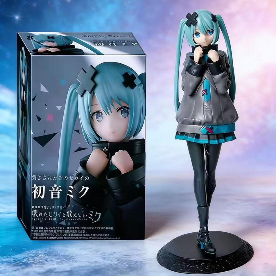 Neu auf Lager In einer Welt mit geschlossenen Fenstern Sammler Anime Action Kwaii Miku Figuren Modell Spielzeug Weihnachtsgeschenke