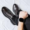 Fashion British Style Handmade Mens Wingtip Oxford Shoes Soft Leather Men Dress Shoes Classic Business Dating Party Formal Shoes for Men