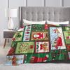 New Year Plaid & Pattern Soft Warm Blanket  Students Plush Bedding Throws Funny Couch Chair Flannel Bedspread Sofa Bed Cover