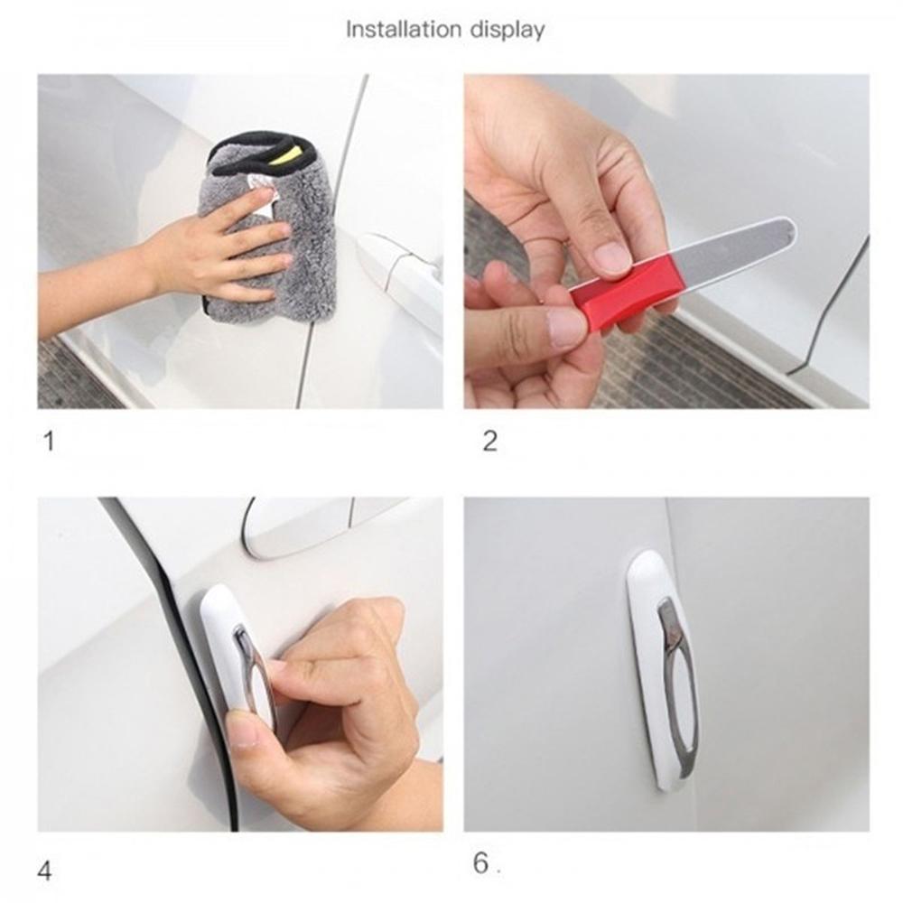 Set 4 Protezioni In Fibra Di Carbonio Per Bordi Portiera – Nero, Autoadesive, Anti-graffio E Anti-urto, Per Auto E SUV