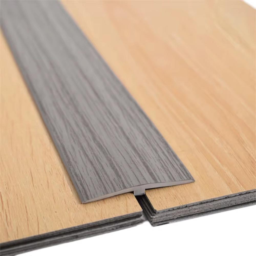 1pc 118.11inX1.97in NEW Carpet To Tile Floor Transition Strip Self Adhesive T-Molding Threshold Cover Household Wood Grain