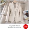 Petite Women's High-End Suit Jacket: Long Sleeve Professional Wear for Work