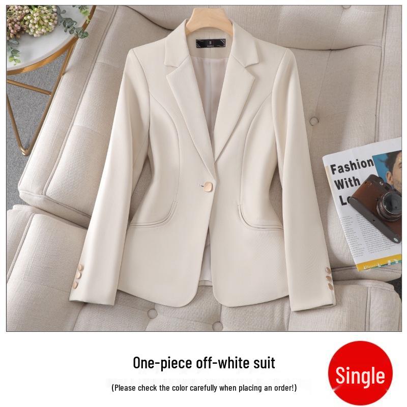 Petite Women's High-End Suit Jacket: Long Sleeve Professional Wear for Work