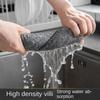 New Japanese Bamboo Charcoal Fiber Wipes Household Cleaning Soft Dish Towel Kitchen Supplies Thickened Absorbent Towel