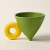 Ceramic Coffee Cup  Pivot Scented Tea Office Light Luxury Water Cup Household Hand Punch Conical  European Style