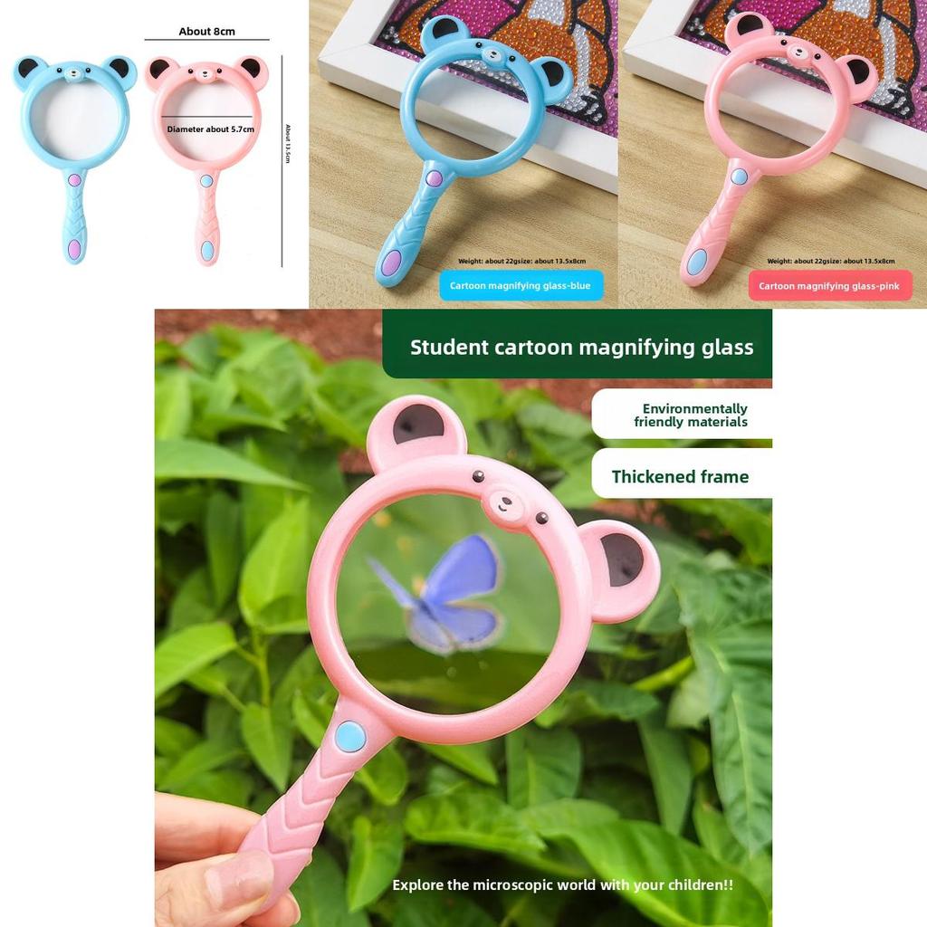 Kinder Kunststoff Handlupe mit leuchtenden Farben für Vorschulwissenschaft und Spielzeugerkundung