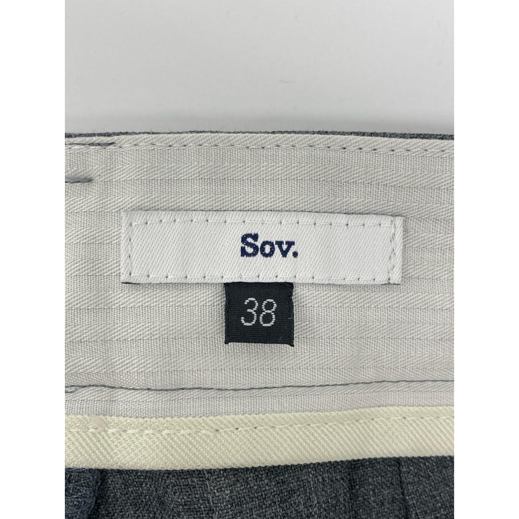 SOV. Gray Wool Wide Pants Bottoms 38 grayUsed