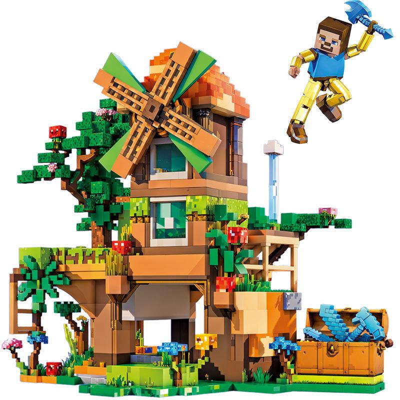 Höllenlegion Bausteine Kriechende Hütte Enderdrache Minifigur Jungen Bausteine Spielzeug