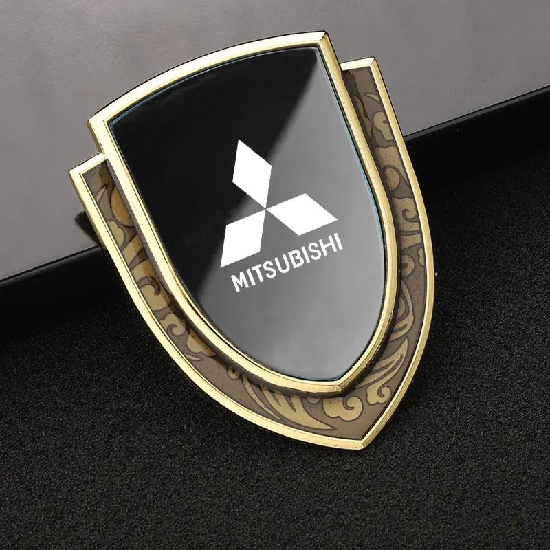 Metal Car Door Trunk Fender Decoration Shield Protective Sticker for Mitsubishi Ralliart Lancer EX Outlander Pajero ASX